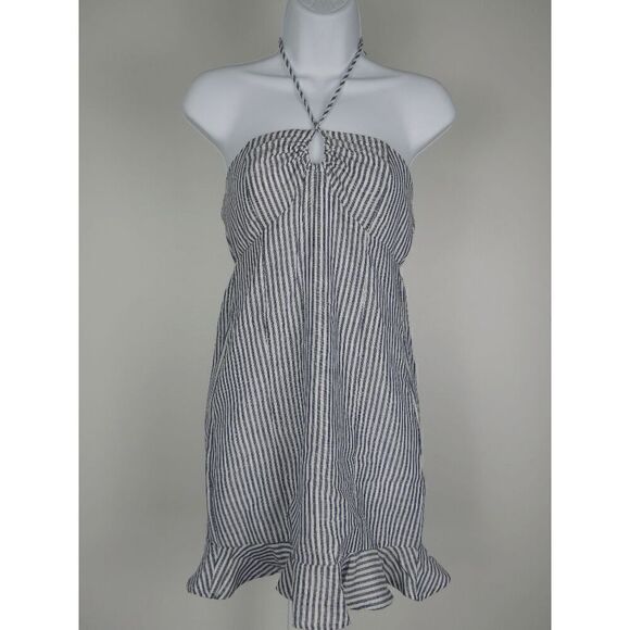 SPEECHLESS Juniors' Striped O-Ring Halter Dress Size XS - Picture 2 of 8